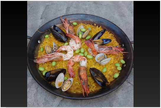 海鮮パエリア