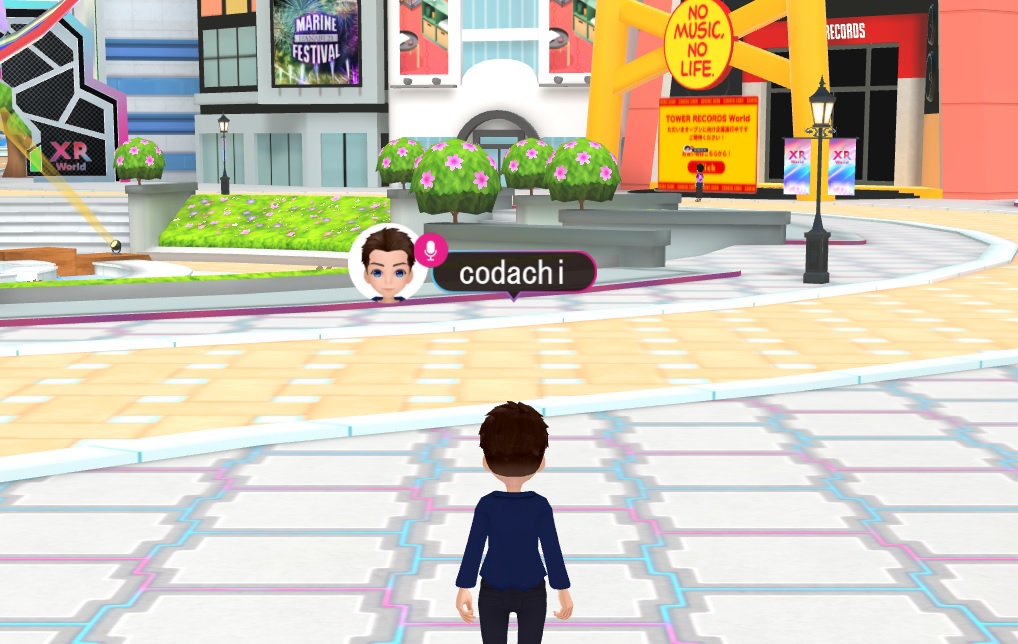 メタバースの画面