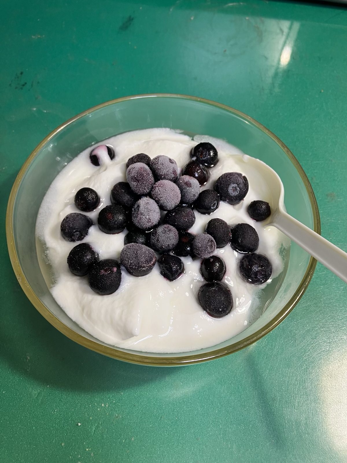 ブルーべりのヨーグルト